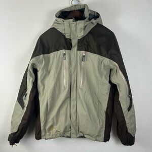 Ripzone Trilogy 20,000mm RECCO Snowboarding Ski Zipper Snap Jacket Mens Size M